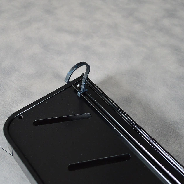 Полка для ванной из алюминия Fumei PLB-50cm (Hook and Rod) Черная - изображение 7