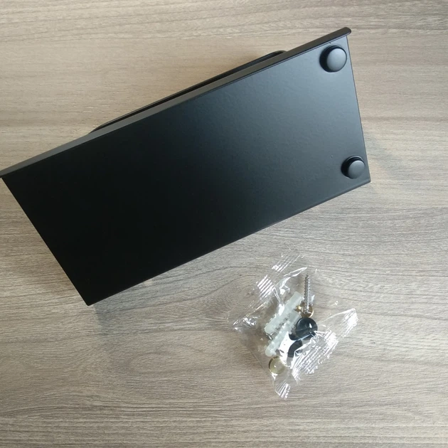 Держатель туалетной бумаги с полочкой из нержавеющей стали IwConcept K6 SS-304 Черный - изображение 4