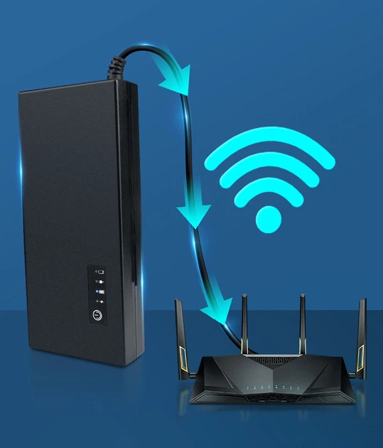 Источник бесперебойного питания для роутера Mini UPS V1203W (12V) 8000mAh - изображение 2