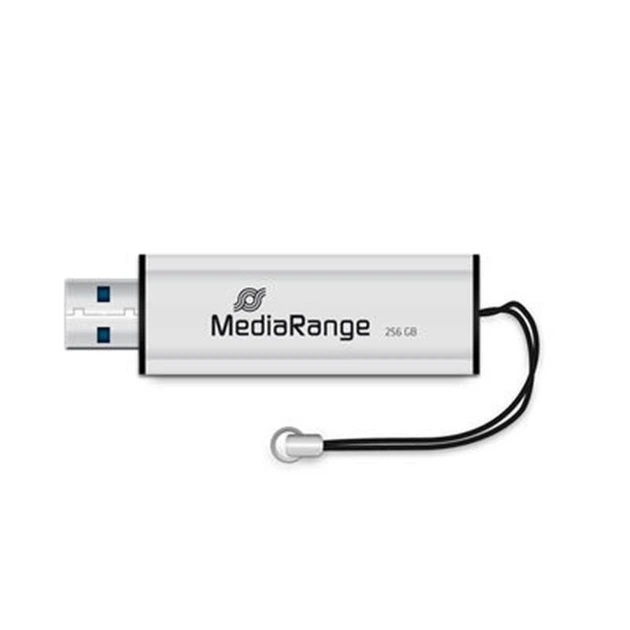 Флеш-накопичувач USB3.0 256GB MediaRange Black/Silver (MR919) - изображение 3
