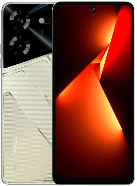 Смартфон Tecno Pova-5 (LH7n) 8/256GB Dual Sim Amber Gold (4894947000461) - Фото 1 Смартфон Tecno Pova-5 (LH7n) 8/256GB Dual Sim Amber Gold (4894947000461) - изображение 1