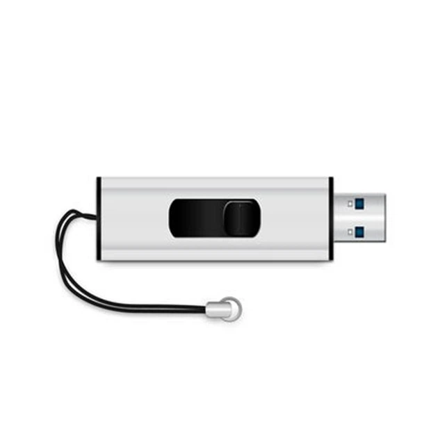 Флеш-накопитель USB3.0 128GB MediaRange Black/Silver (MR918) - изображение 7