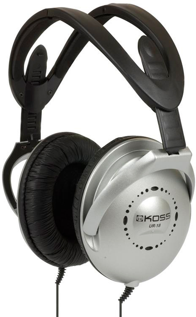 Słuchawki Koss UR18 Over-Ear Wired Black Silver (195281) - obraz 1