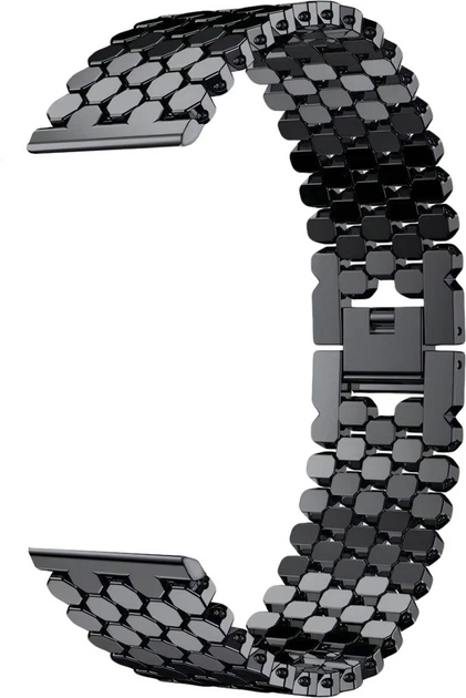 Металлический браслет Scaly (22 мм) Black (28084-2B) - изображение 2