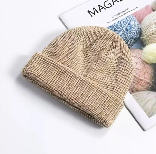 Шапка докер мини-бини темно-бежевый dark beige от продавца: Packaging ...