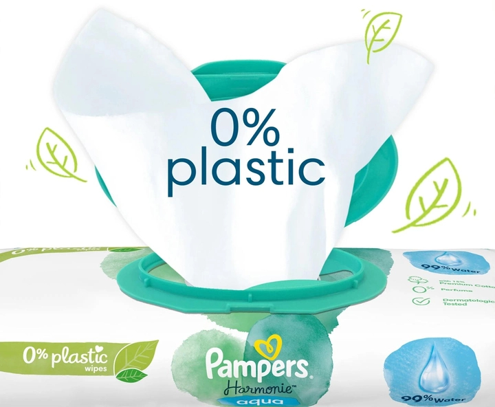 Pampers® Harmonie Aqua 0% plastique