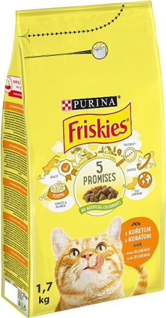 Sucha karma dla kotów Purina Friskies Adult kurczak z warzywami 1.7 kg (7613034267665) - obraz 1