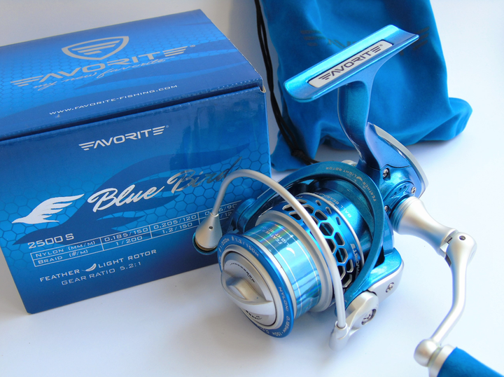 Котушка Favorite Blue Bird NEW 2500S 5.2:1 8+1 - зображення 3