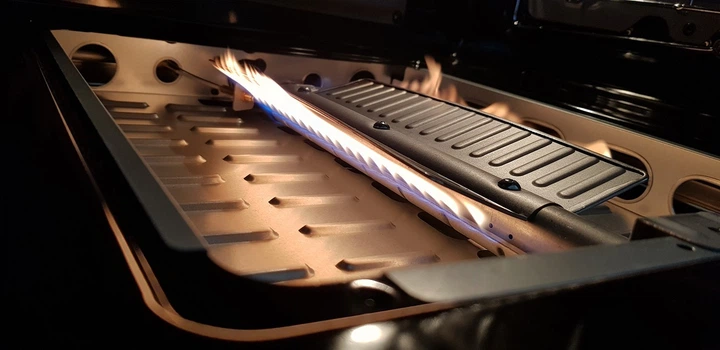 Духова шафа газова Luxor Qualität 60 GWO Grill конвектор, біле скло + набір для підключення пропан в подарунок, білий - зображення 7