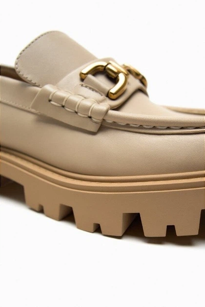 Шкіряні лофери Zara 2582/110 40 р. 26,0см - зображення 6