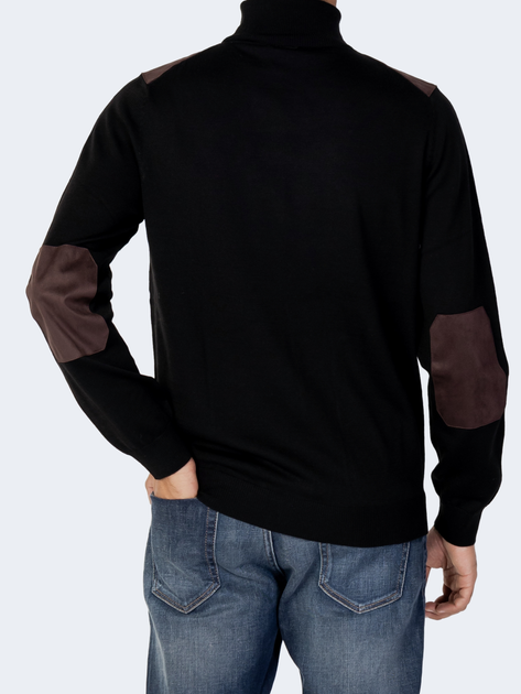 Sweter z golfem męski ciepły Antony Morato MMSW01328YA400006-9005 L Czarny (8052136297078) - obraz 2