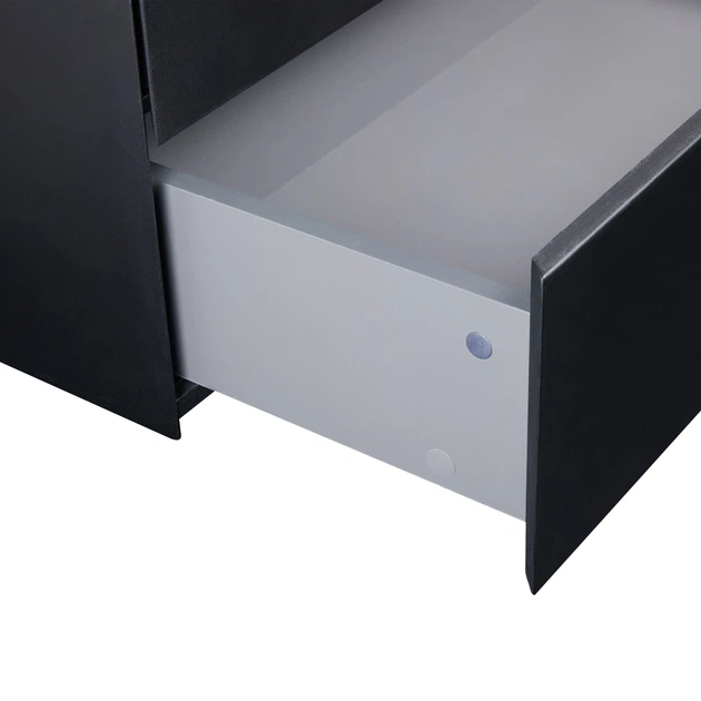 Тумба підвісна Qtap Tern 800х476х469 Matt black зі стільницею QT1779TPL802MB - зображення 4