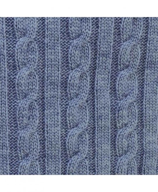 Вязаный плед Прованс Soft 140х180 см Синий (3026) - изображение 2