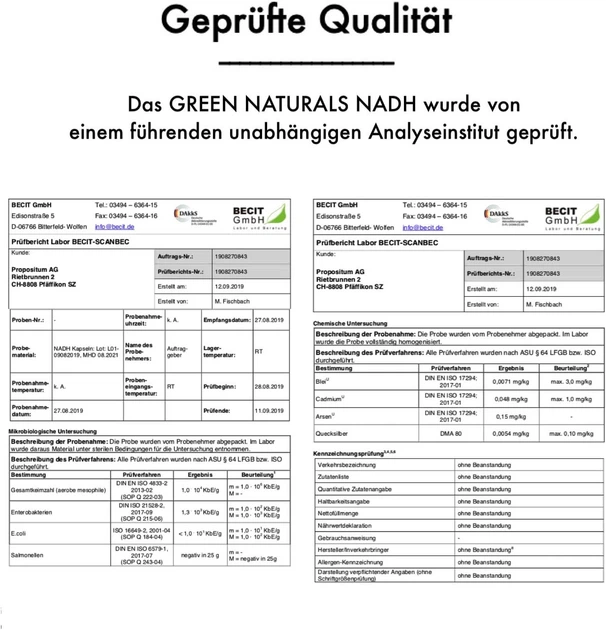 НАДН (NADH) 50 мг GREEN NATURALS - 60 капсул - зображення 3