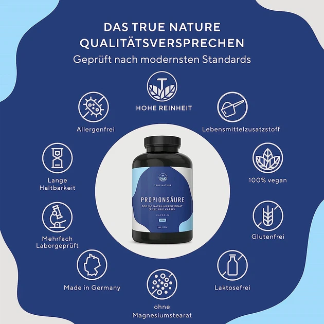 Пропионовая кислота 500 мг True Nature® 180 капсул - изображение 2