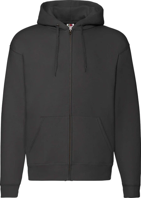 Худі Fruit of the Loom Premium Hooded Sweat Zip Чорне 2XL - Фото 1 Худі Fruit of the Loom Premium Hooded Sweat Zip Чорне 2XL - изображение 1