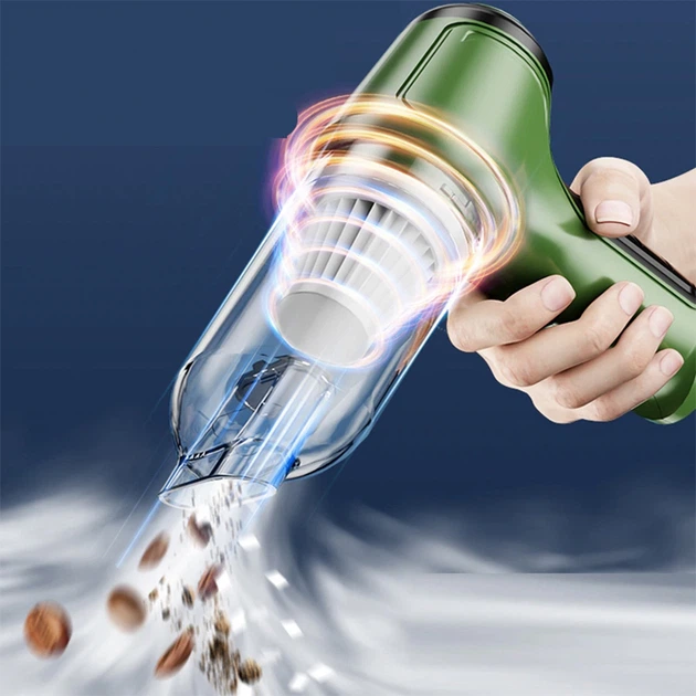 Портативный аккумуляторный мини пылесос BauTech Multifunction Vacuum Cleaner JB-107 Зеленый (1013-135-00) - Фото 4 Портативный аккумуляторный мини пылесос BauTech Multifunction Vacuum Cleaner JB-107 Зеленый (1013-135-00) - изображение 4