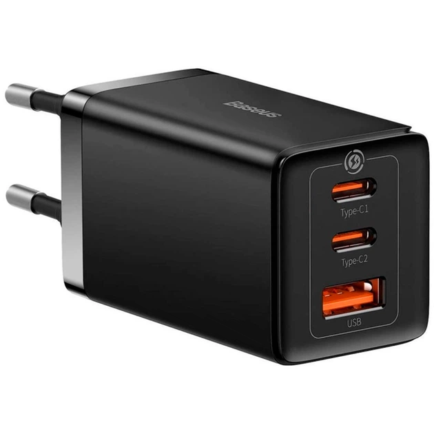Сетевое зарядное устройство Baseus GaN5 Pro 65W (2xType-C+USB) Черный (1013-023-00) - изображение 7