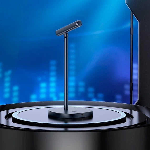 Настольный микрофон HOCO Mike USB desktop microphone L16 |Type-C/AUX 3.5mm| black - изображение 9