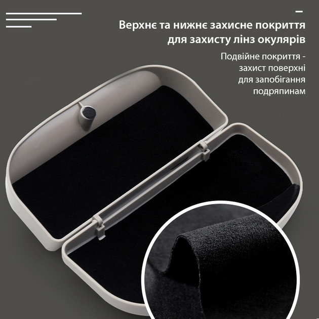 Автомобильный футляр для очков чехол очечник в авто крепление для очков ...