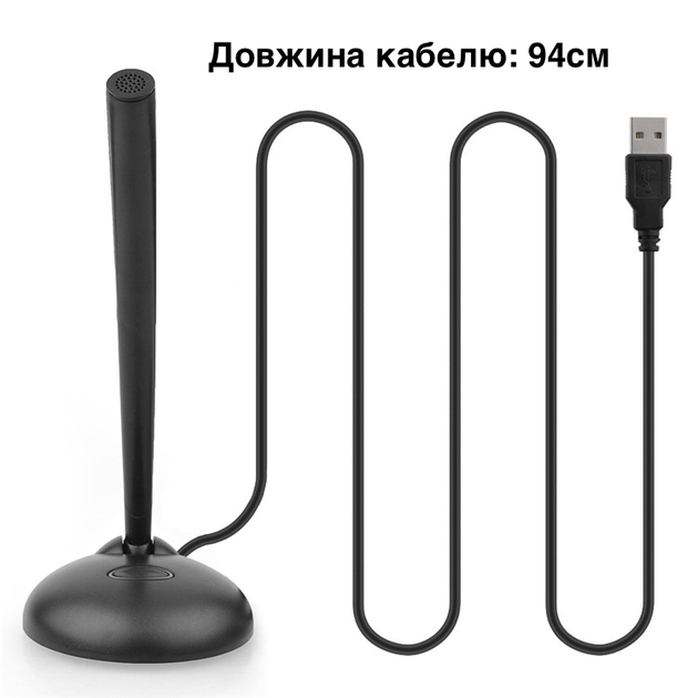 Мікрофон дротовий для комп'ютера ноутбука Soncm М-301 Black - зображення 3