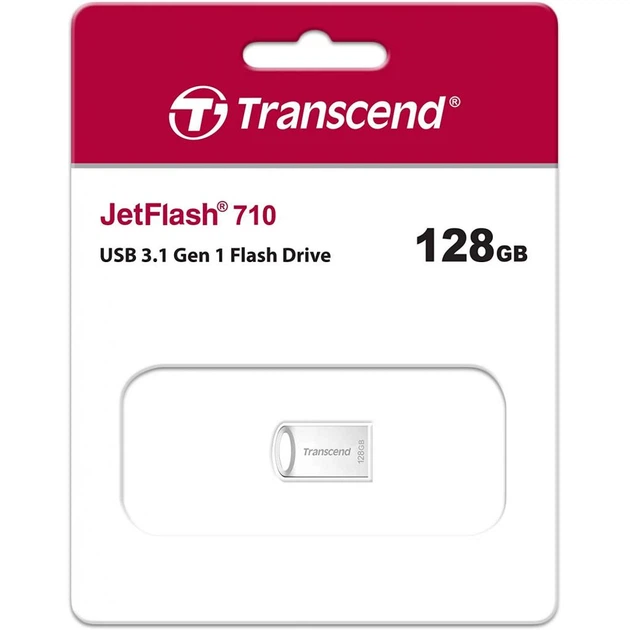 USB флеш накопитель Transcend 128GB JetFlash 710 Silver USB 3.0 (TS128GJF710S) - изображение 4
