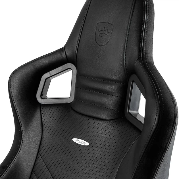 Кресло геймерское Noblechairs EPIC Black экокожа Черный (NBL-PU-BLA-002) - изображение 5