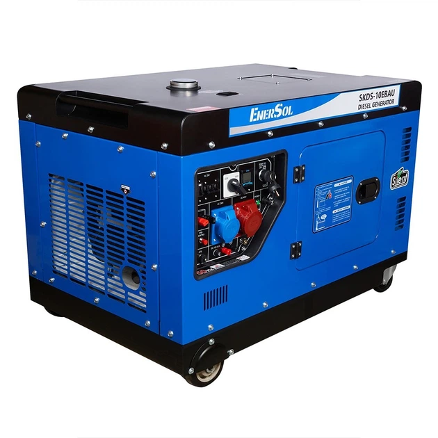 Дизельный генератор Kit Energy EnerSol SKDS-10EBAU 230B-380В 50Гц 10кВт 1-3 фазы с электростартером - изображение 3