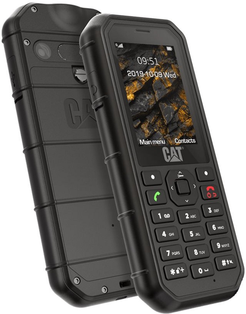 Telefon komórkowy Cat B26 DualSim Black (CAT-B26-DAE-EUA-EN) - obraz 2