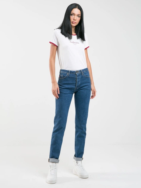 Jeansy slim fit damskie Big Star Authentic Girl-500 28-30 Ciemnoniebieskie (5900714669324) - obraz 3