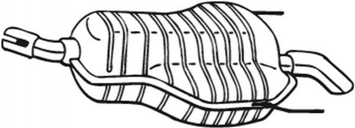 Глушник BOSAL 185647 Opel Zafira 13116516, 5852551 - зображення 1