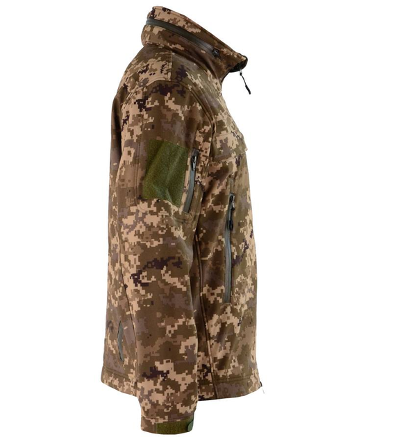 Армейская куртка с капюшоном Soft Shell Пиксель XXL (Kali) - изображение 2