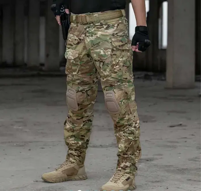 Тактические мужские штаны Idogear G3 с наколенниками Мультикам M (Kali) - изображение 2