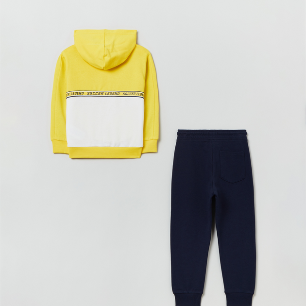 Zestaw (bluza z kapturem + spodnie) dziecięcy OVS 1820779 122 cm Yellow (8056781570395) - obraz 2