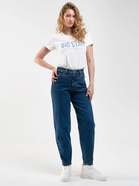 Jeansy slouchy damskie Big Star Ria-320 30-32 Niebieskie (5900714695606) - Zdjęcie 4 Jeansy slouchy damskie Big Star Ria-320 30-32 Niebieskie (5900714695606) - obraz 4