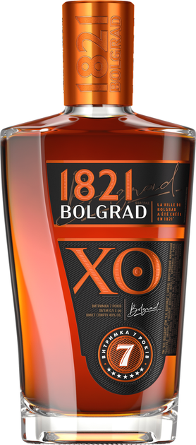 Бренди Bolgrad "1821" X.O. 0.5 л 40% (4820197563685) - изображение 1