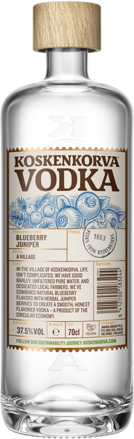 Алкогольний напій Koskenkorva Blueberry Juniper 0.7 л 37.5% (6412700511702) - зображення 1
