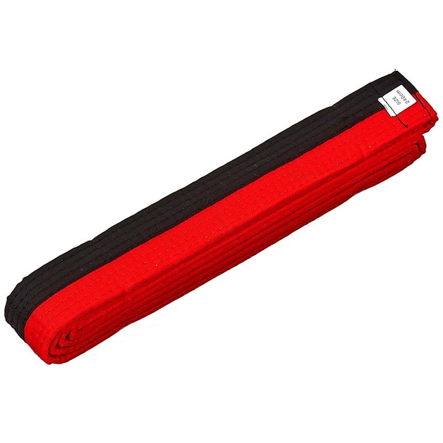 Пояс для кимоно двухцветный черно-красный Zelart Heroe 7259 длина 260см Black-Red - Фото 2 Пояс для кимоно двухцветный черно-красный Zelart Heroe 7259 длина 260см Black-Red - изображение 2