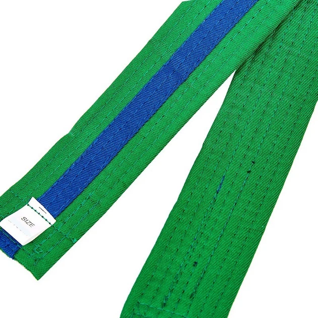 Пояс для кимоно двухцветный зелено-синий Zelart Heroe 7263 длина 280см Green-Blue - Фото 3 Пояс для кимоно двухцветный зелено-синий Zelart Heroe 7263 длина 280см Green-Blue - изображение 3