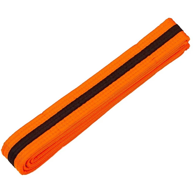 Пояс для кимоно двухцветный оранжево-черный Zelart Heroe 7262 длина 220см Orange-Black - Фото 2 Пояс для кимоно двухцветный оранжево-черный Zelart Heroe 7262 длина 220см Orange-Black - изображение 2