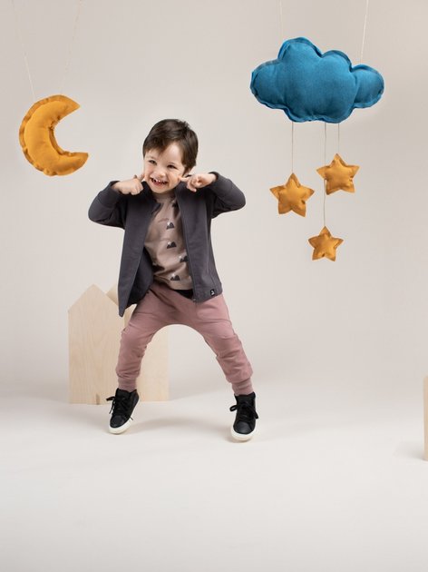 Дитяча кофта для хлопчика Pinokio Dreamer 74 см Графітова (5901033271939) - зображення 1