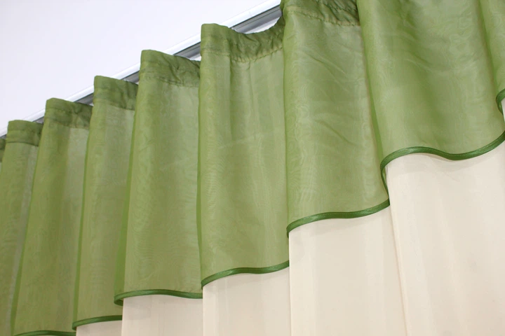 Кухонна фіранка VR-Textil № 047к бежевий з оливковим 280х170 см (52-0348) - Фото 3 Кухонна фіранка VR-Textil № 047к бежевий з оливковим 280х170 см (52-0348) - зображення 3
