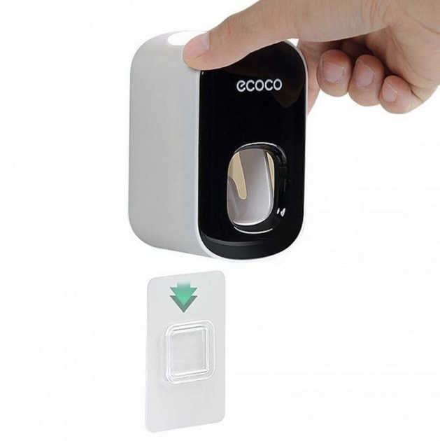 Механический настенный дозатор диспенсер ECOCO для зубной пасты Черный ...
