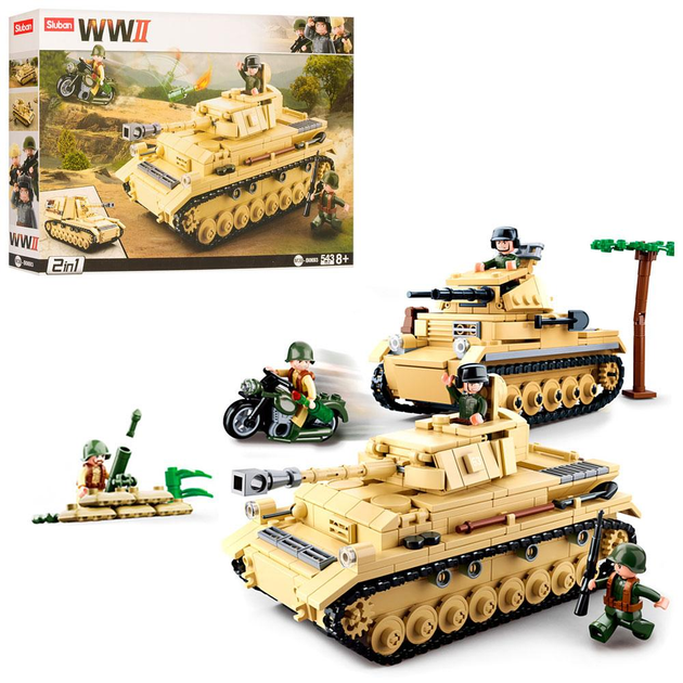 Конструктор военная техника, 543 детали SLUBAN M38-B0693 – игрушки с ...