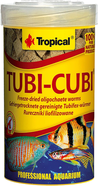 Корм Tropical Tubi-Cubi для акваріумних риб Пелети 10 г (5900469011331) - зображення 1