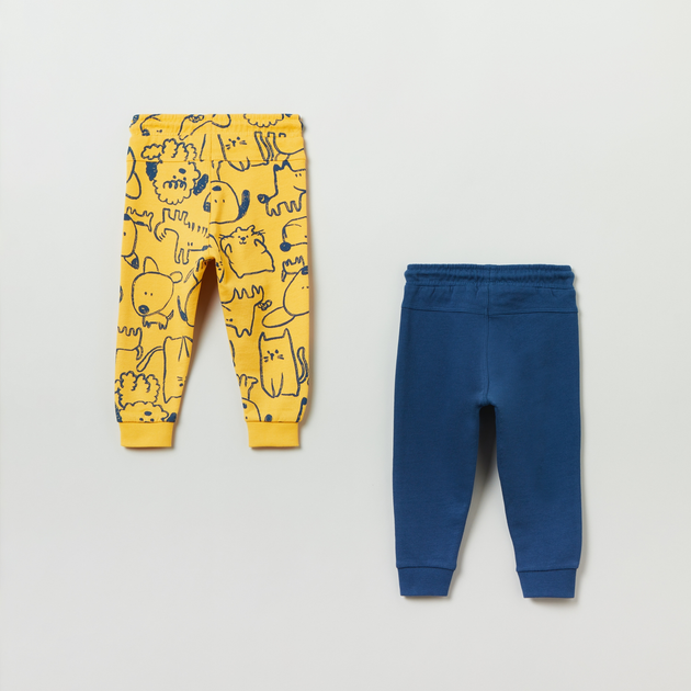 Zestaw spodnie dresowe dziecięcy 2 szt OVS 1847396 98 cm Yellow (8056781869000) - obraz 2