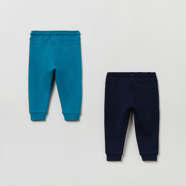 Zestaw spodnie dresowe dziecięcy 2 szt OVS 1847401 92 cm Blue (8056781869048) - obraz 2