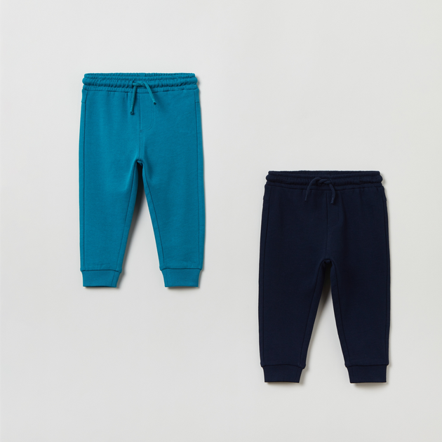 Набір спортивних штанів дитячий 2 шт OVS 1847401 80 см Blue (8056781869024) - зображення 1