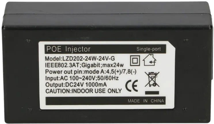 Zasilacz Extralink PoE POE-24-24W-G 24V 1A 24W (EX.14183) - obraz 4