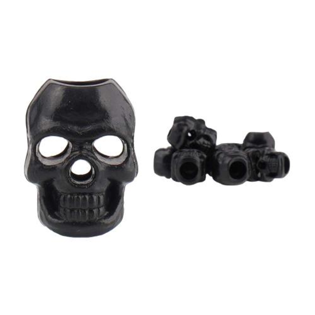 Набір Sturm Mil-Tec стопперів для блискавки/темляку CORD STOPPER SKULL (Black) 2,3 x 1,2 x 0,9 cm - зображення 2